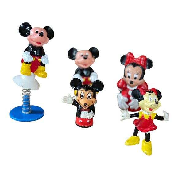 Vintage Disney Mickey Mouse Minnie Mouse Hong Kong Figures‎ Lot 20 Piece - Picture 12 of 12